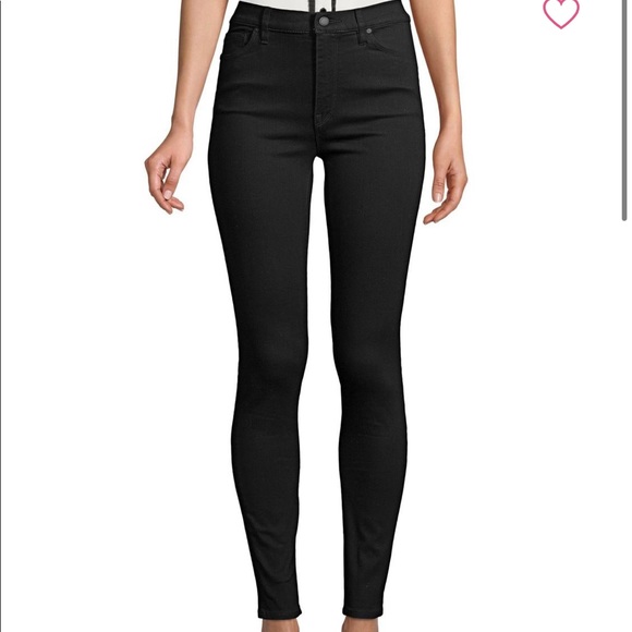 Hudson Jeans Denim - HUDSON super skinny black wax krista jeans